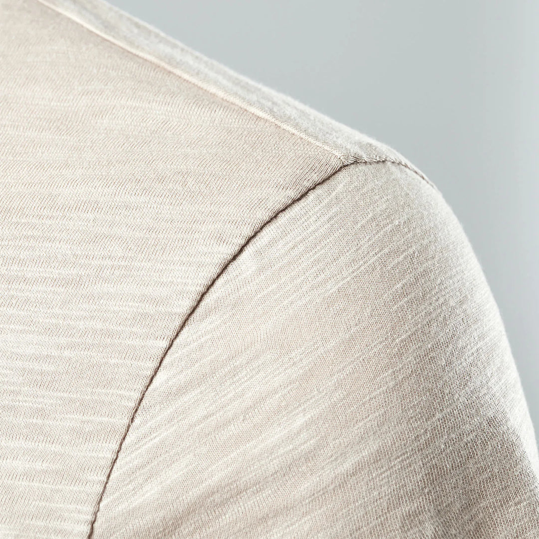 Heren Henley T-shirt - Casual & Klassiek