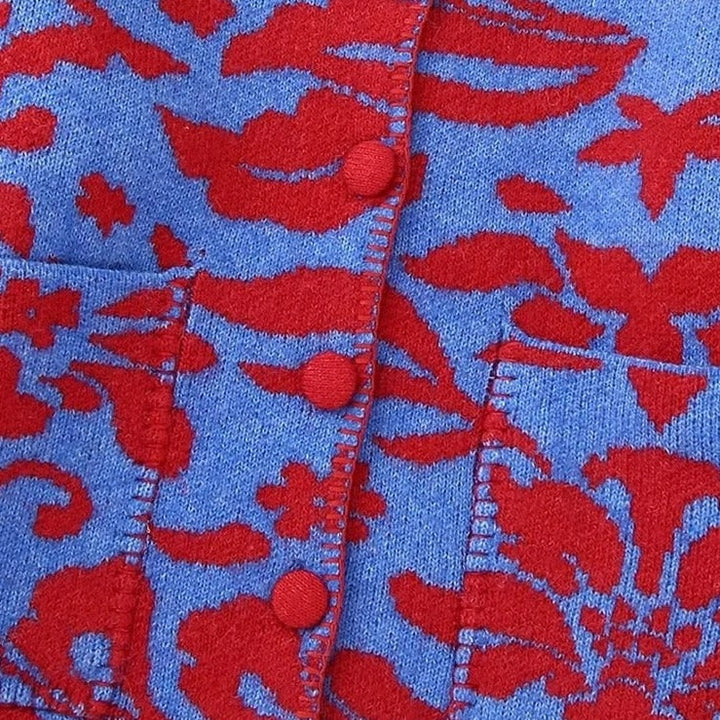 Florencia - Vintage gebloemd jacquard vest