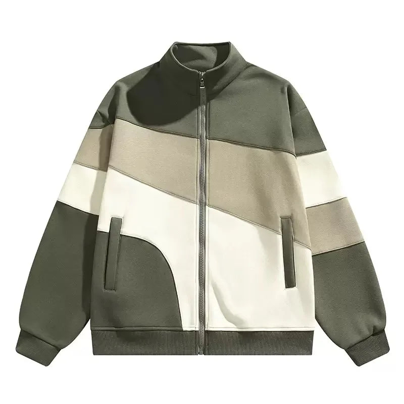 Vegan sportjack met ritssluiting en colourblocking - Ardan