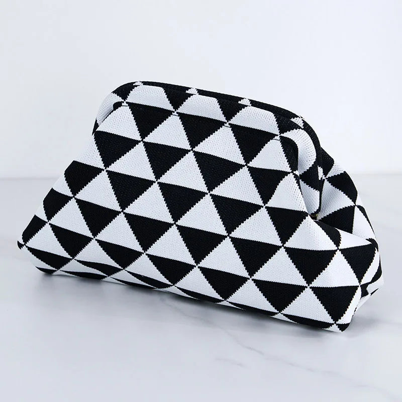Vrouwen geweven tas lente zomer stijl met gestreept design