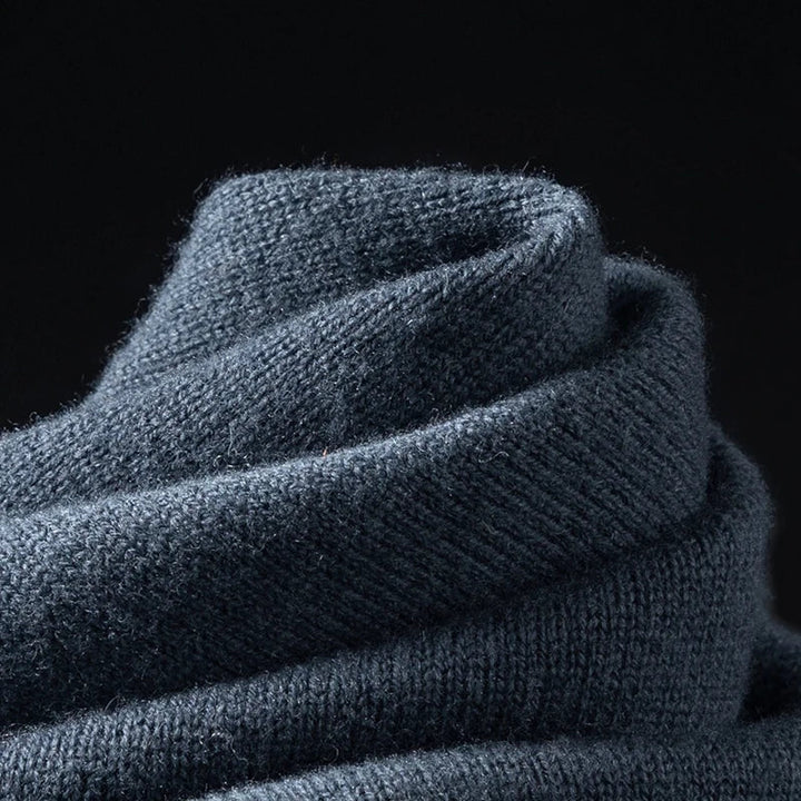 Gebreid herenvest met knopen - Elian