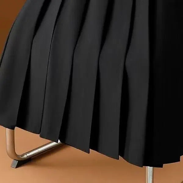 Geplooide midirok met ceintuur voor dames - elegant & veelzijdig
