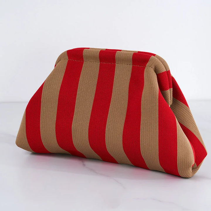 Vrouwen geweven tas lente zomer stijl met gestreept design