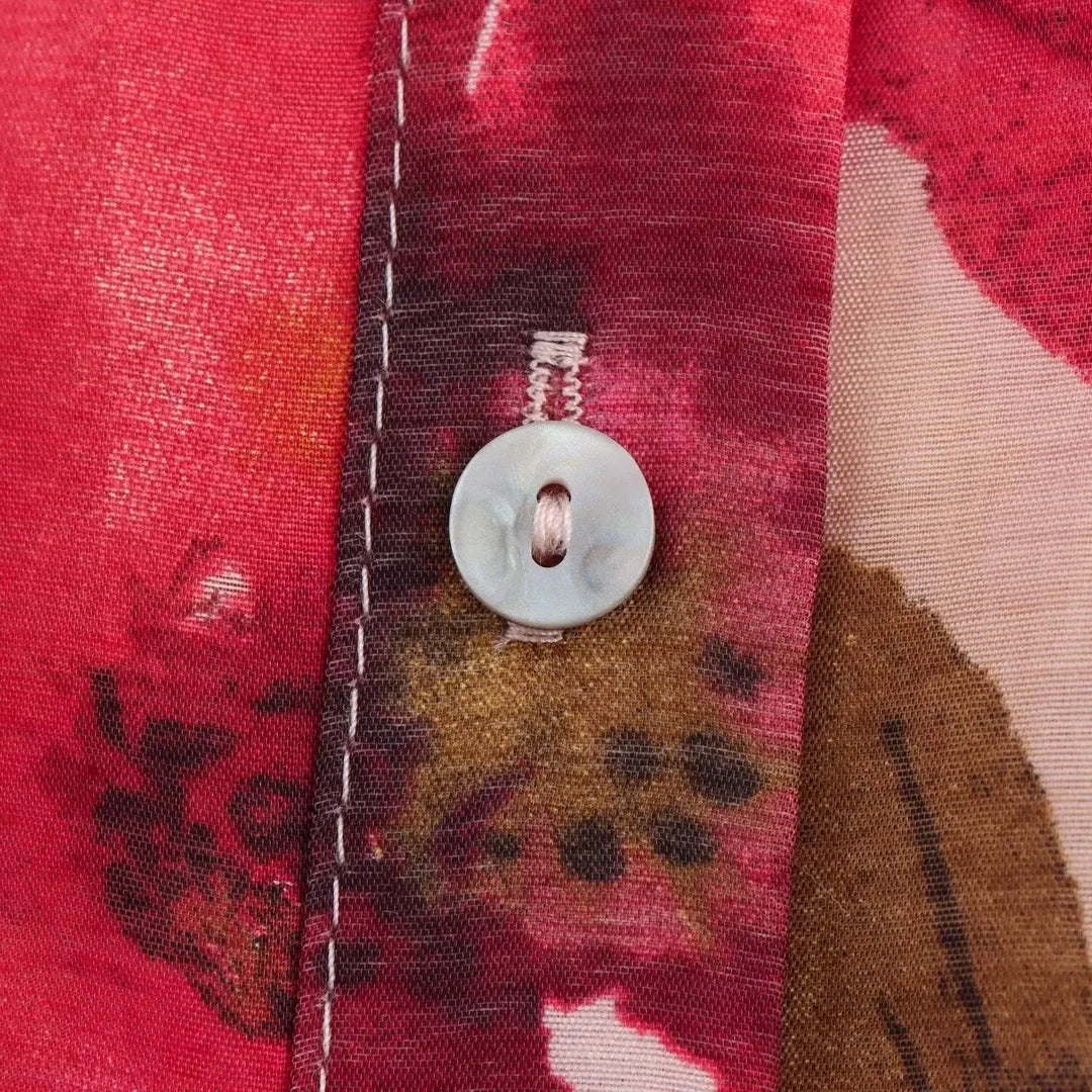 Gebloemde damesblouse met lange mouwen - Afrodite