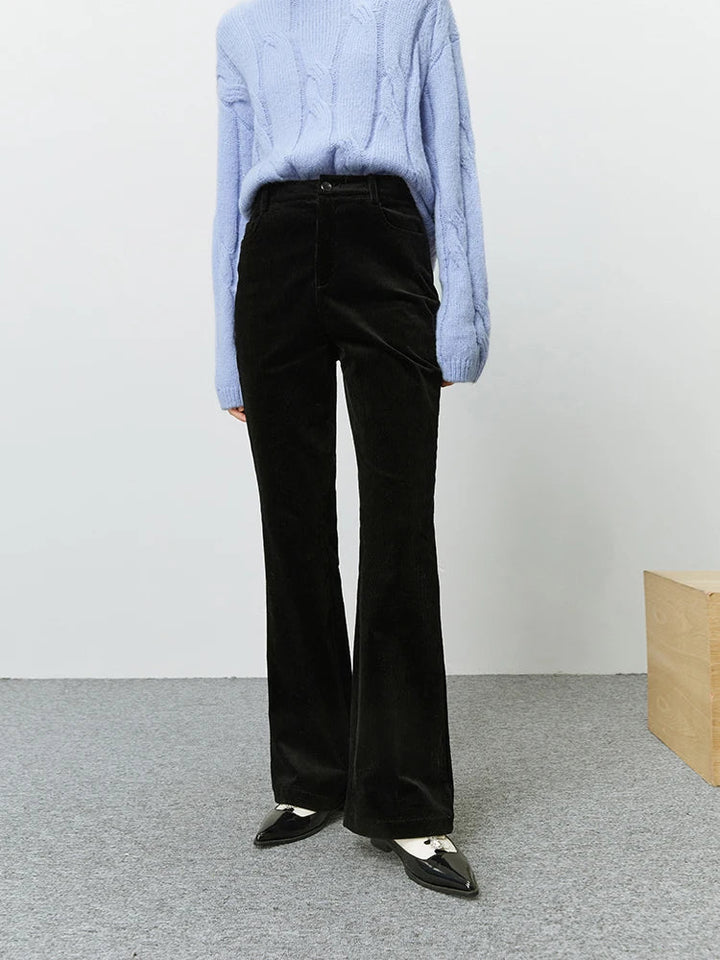 Corduroy damesbroek in recht silhouet - Ailbhe