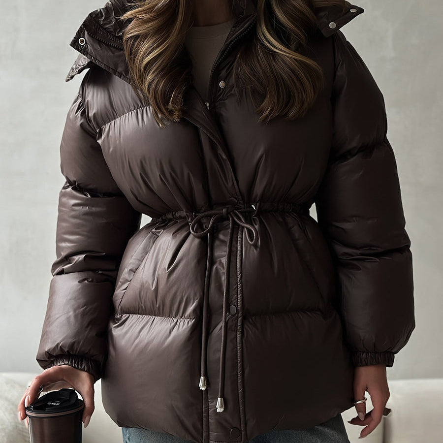 Gewatteerde damesjas met verstelbare capuchon - Elissea