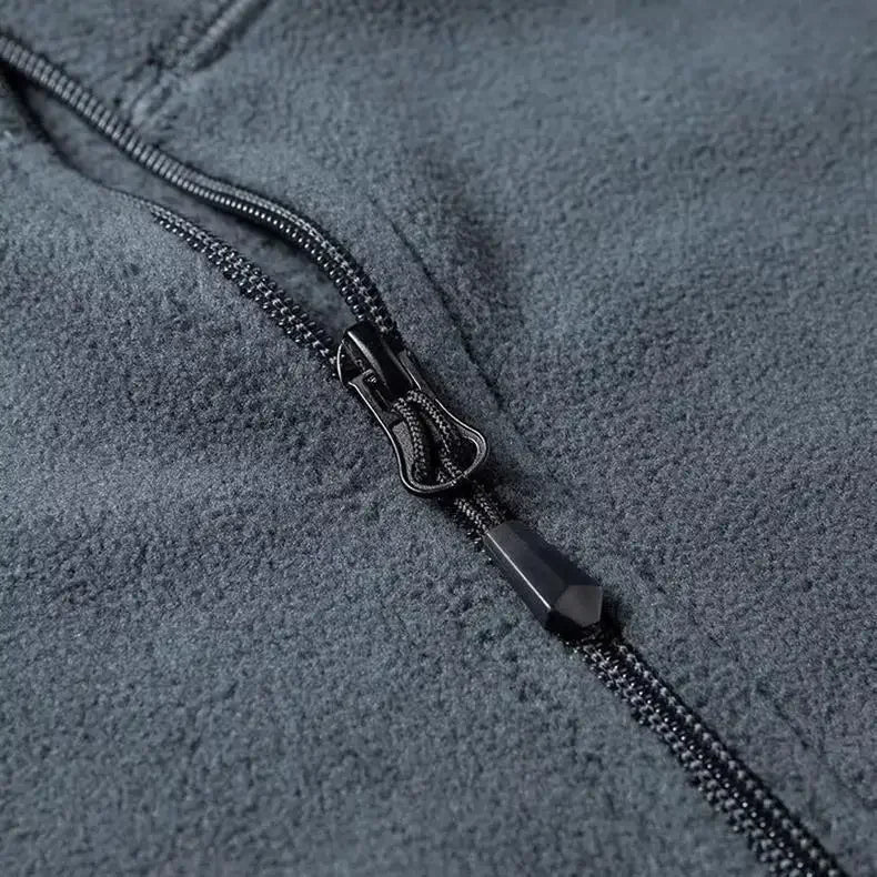 Fleece herentrui met halve rits - Braden