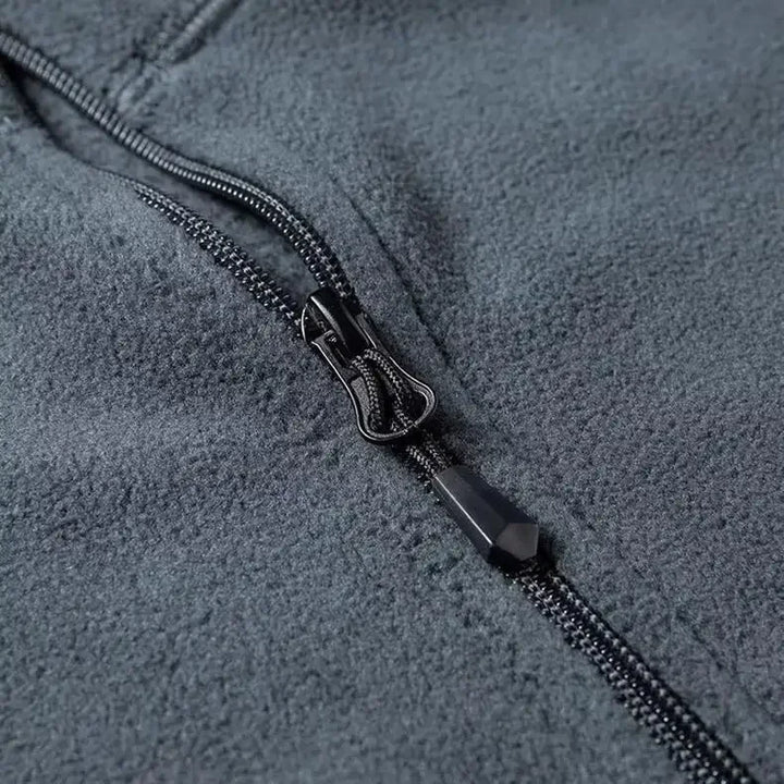 Fleece herentrui met halve rits - Braden