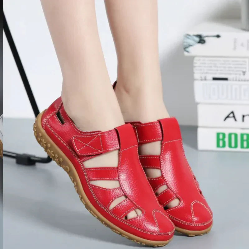 Salas - Vintage sandalen in echt leer