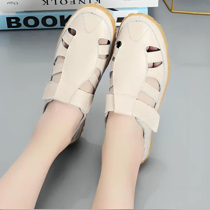 Salas - Vintage sandalen in echt leer