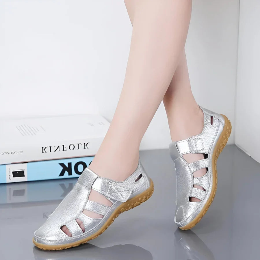 Salas - Vintage sandalen in echt leer