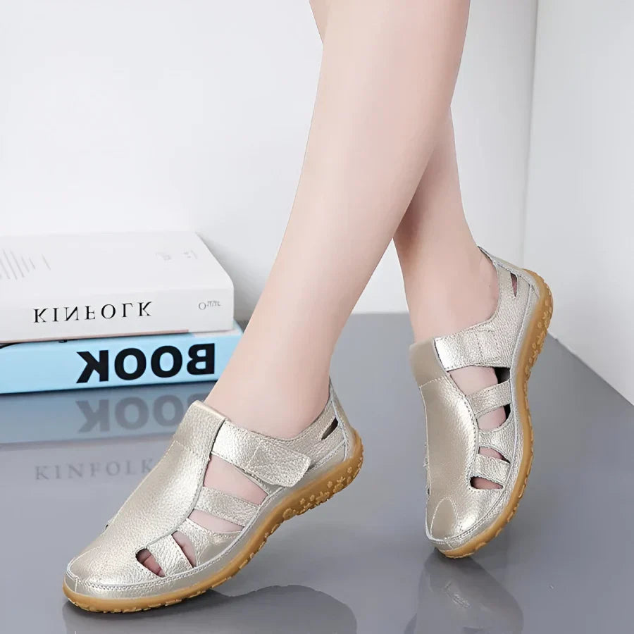 Salas - Vintage sandalen in echt leer