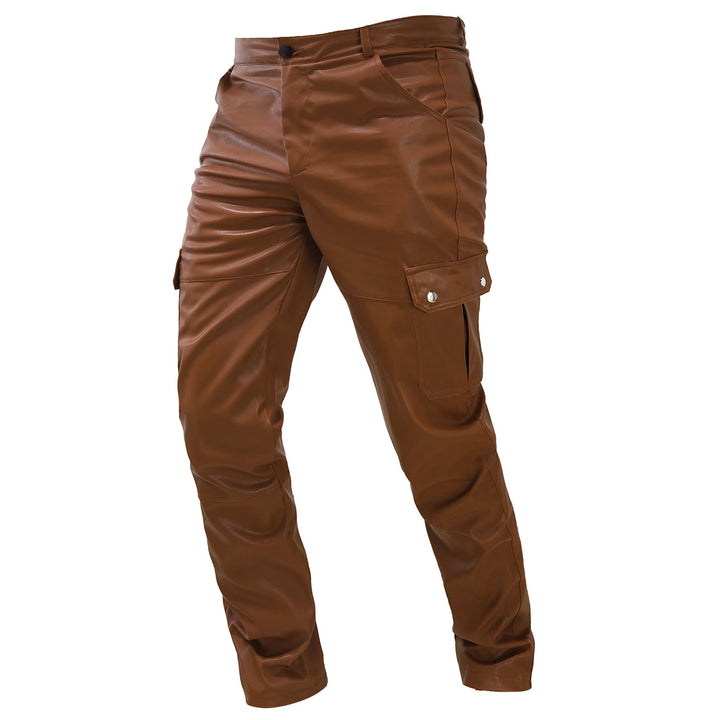 Cargo herenbroek met leereffect - Darsen