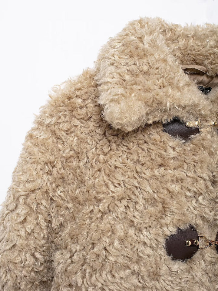 Dames teddyjas met gespsluiting - Keren