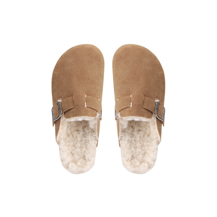 Damesklompschoenen met pluche voering - Yadhi