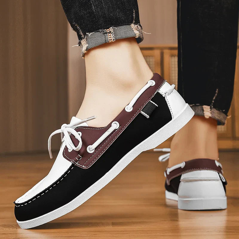 Leren bootschoen - Leno