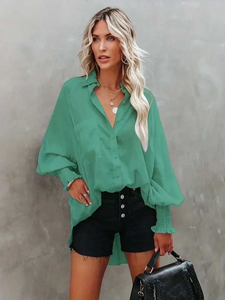 Anna klassiek overhemd met lange mouwen voor dames - tijdloos en veelzijdig