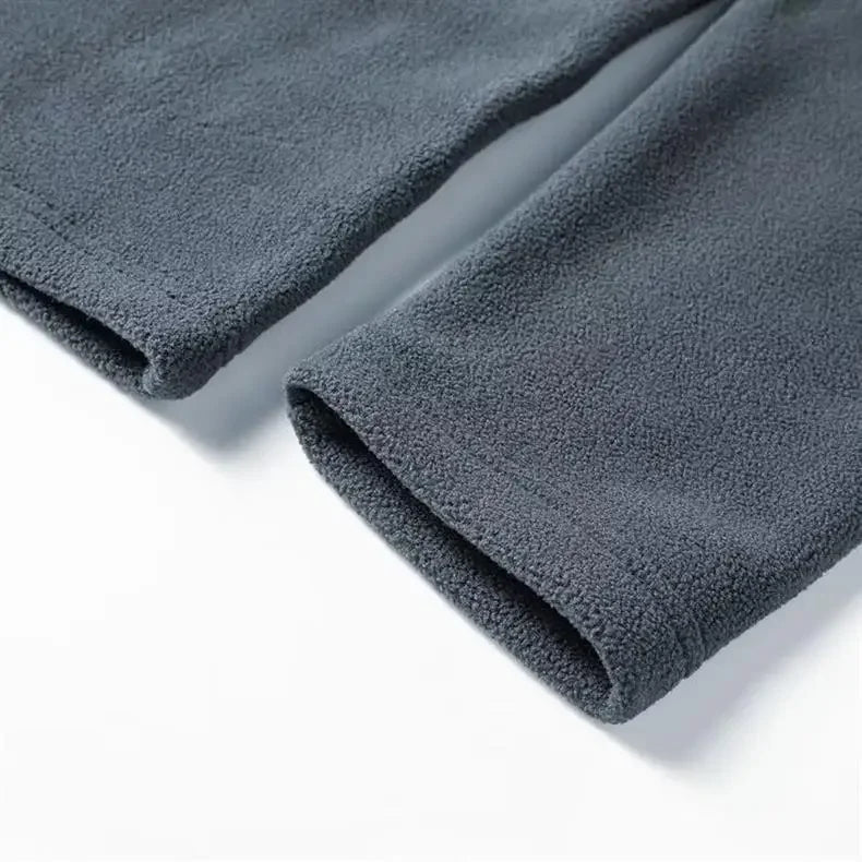Fleece herentrui met halve rits - Braden