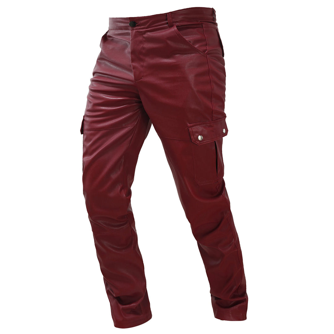 Cargo herenbroek met leereffect - Darsen