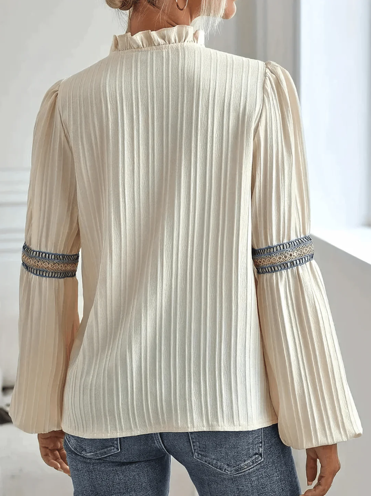 Clara blouse dames - Elegant met pofmouwen
