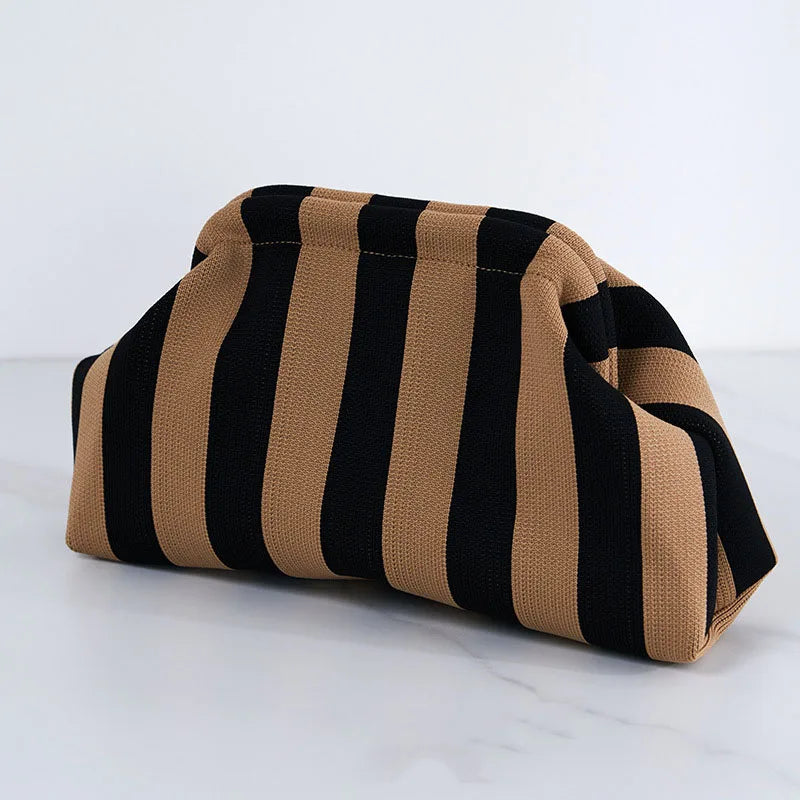 Vrouwen geweven tas lente zomer stijl met gestreept design