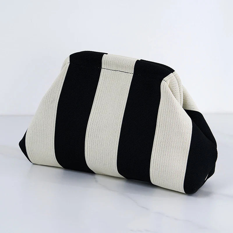 Vrouwen geweven tas lente zomer stijl met gestreept design