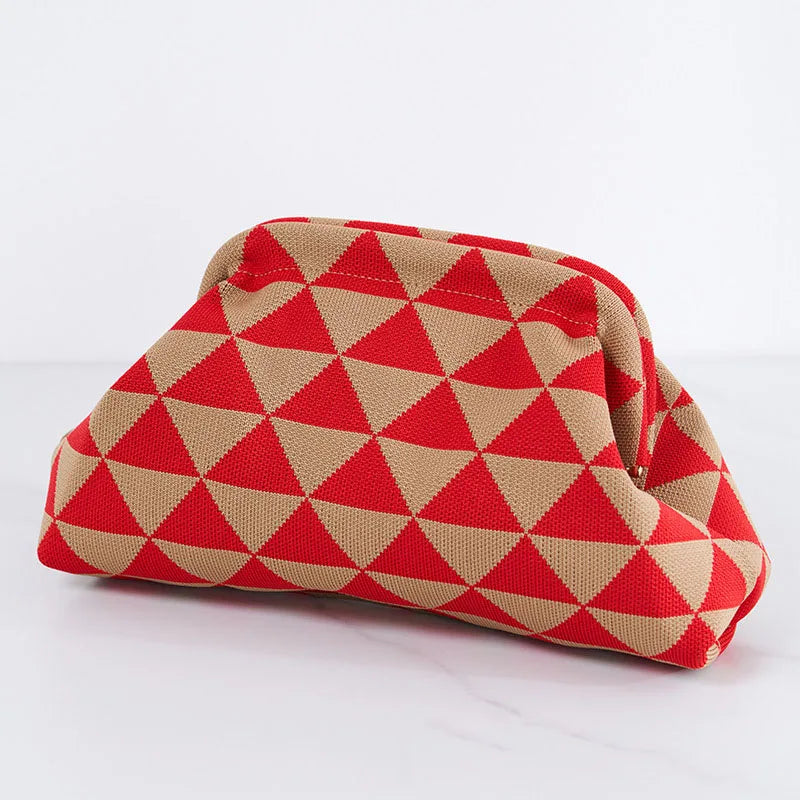 Vrouwen geweven tas lente zomer stijl met gestreept design