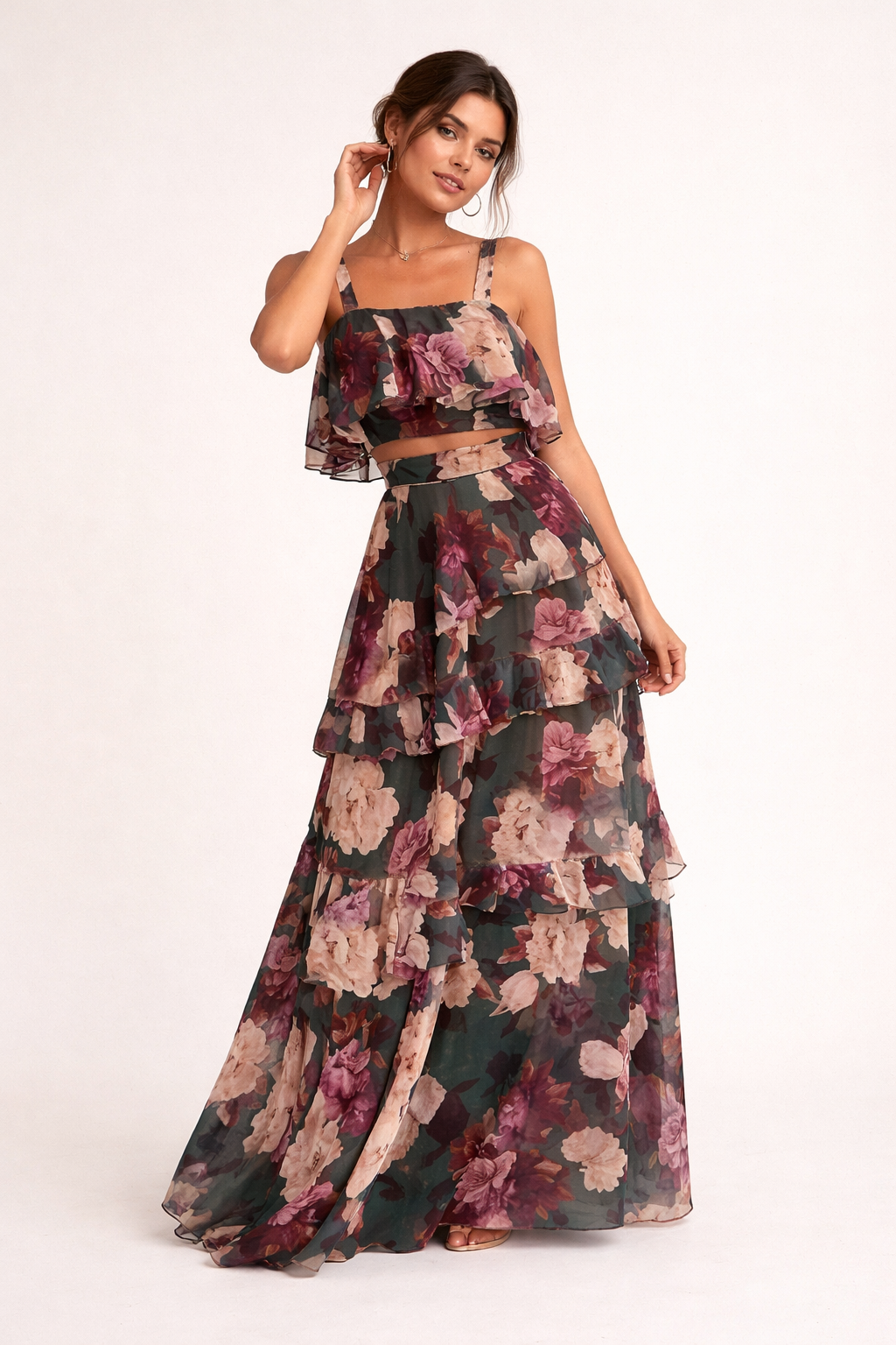 Elegante set met bloemen voor dames in zomerse stijl - Alessandra