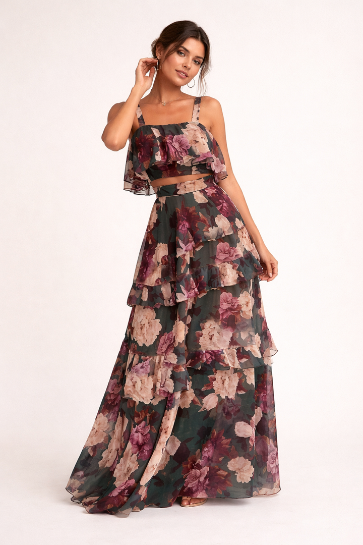 Elegante set met bloemen voor dames in zomerse stijl - Alessandra