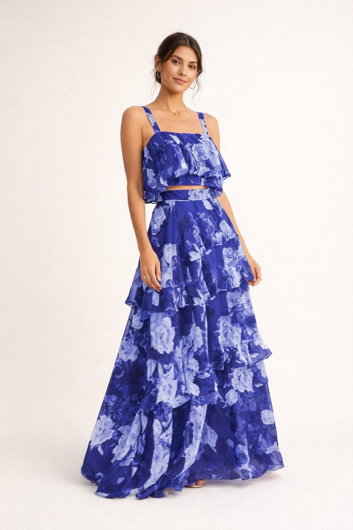 Elegante set met bloemen voor dames in zomerse stijl - Alessandra