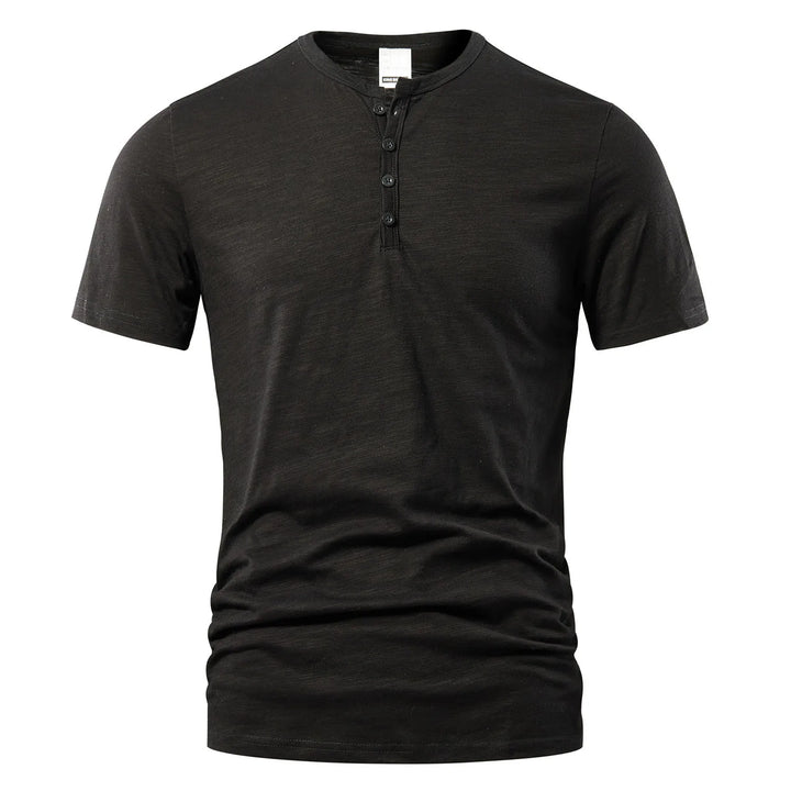 Heren Henley T-shirt - Casual & Klassiek