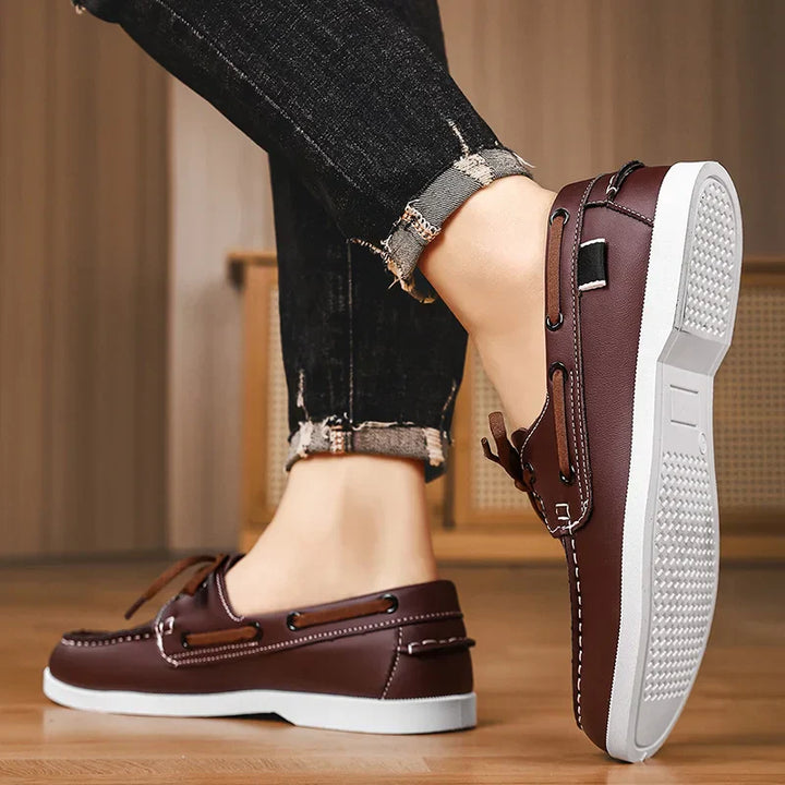 Leren bootschoen - Leno