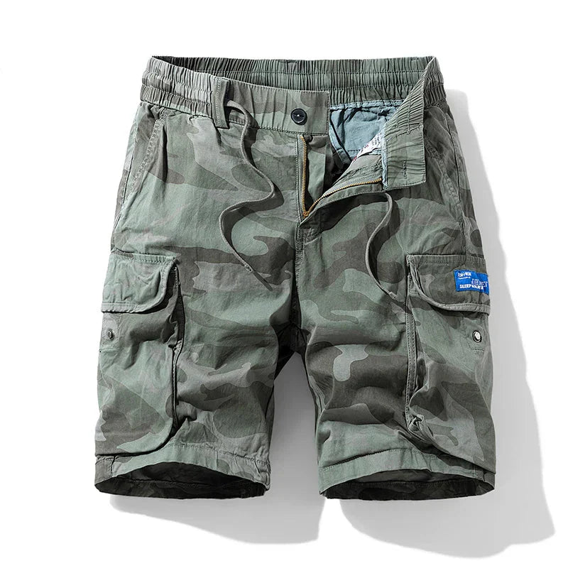 Camouflage cargo shorts met zijzakken voor heren - Malta