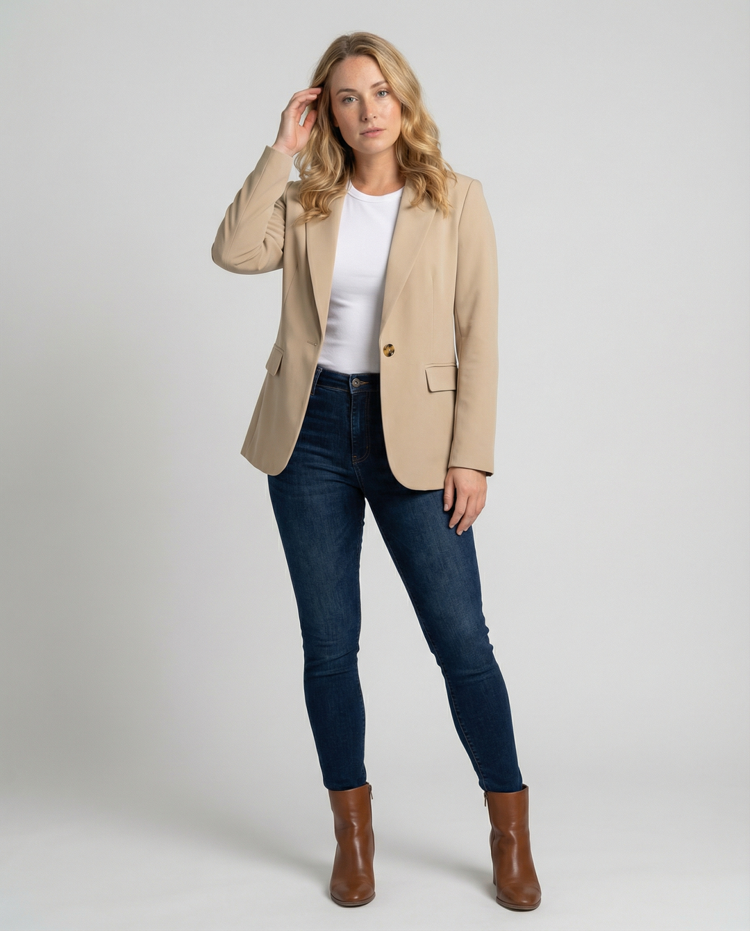 Klassieke blazer met knoopsluiting - Irmina