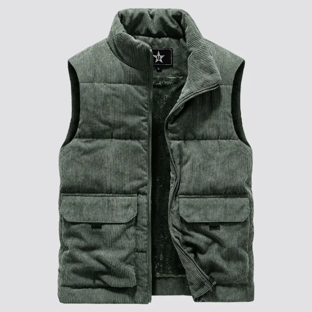 Gewatteerd corduroy herengilet - Norbert
