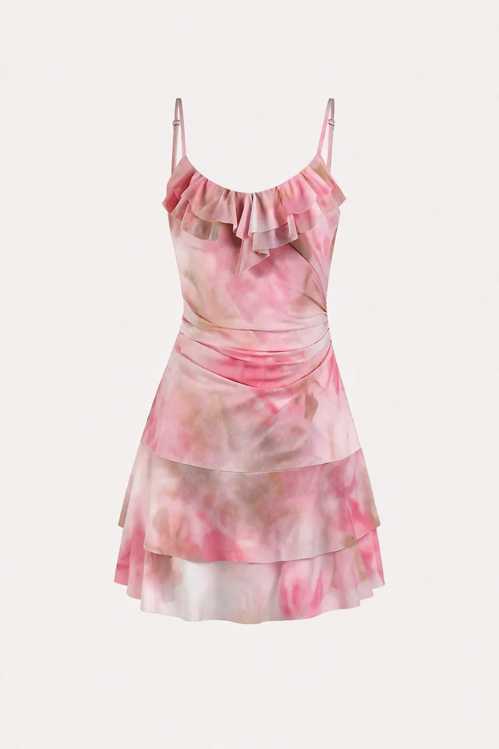 Jurk met aquarelprint voor dames - Patrizia
