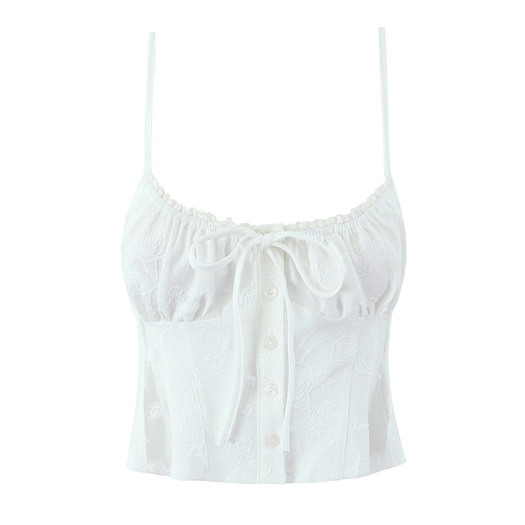 Damesset met strapless top en midirok met kant - Lurea