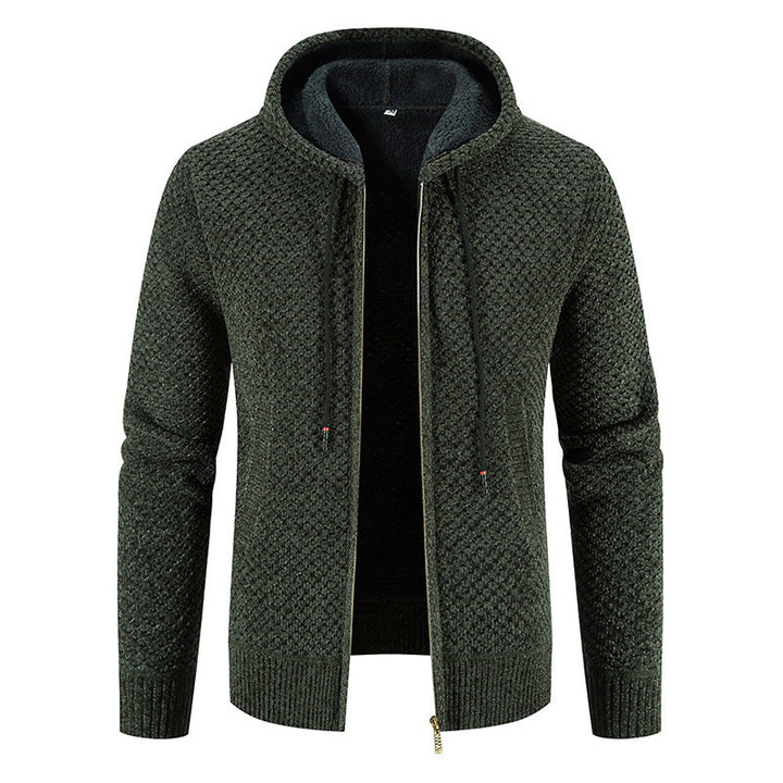 Herencardigan met capuchon en binnenvoering - Rynor