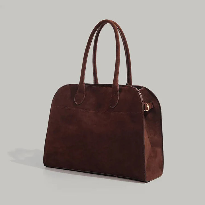 Dames schoudertas in retro suède - Emilia