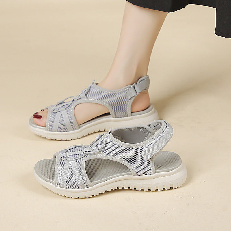 Orthopedische sandalen met dubbele verstelbare band en ergonomische binnenzool - Sarel