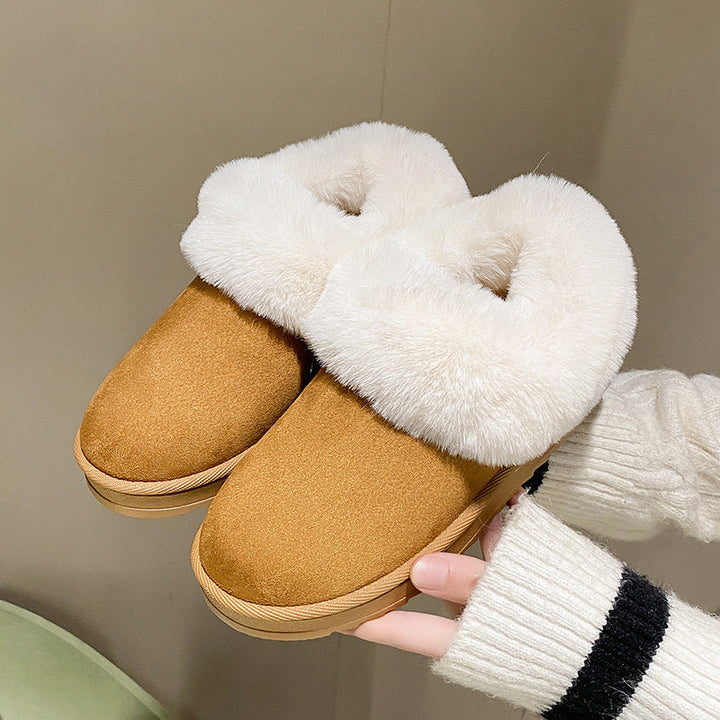 Gezellige damespantoffels met pluche binnenkant - Soreli