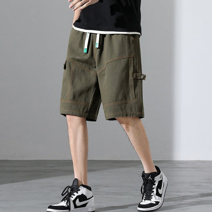 Herenshort urban stijl contrasterende stiksels - Mateo