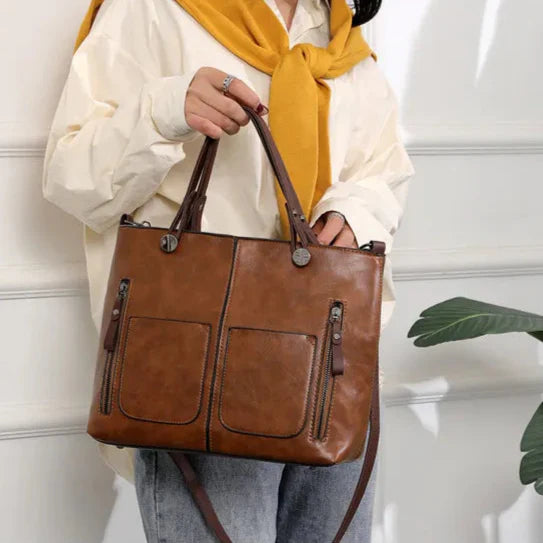 Grote veganistische leren damestas - Renata