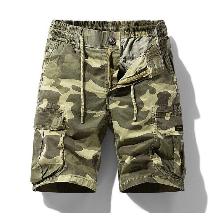 Camouflage cargo shorts met zijzakken voor heren - Carson