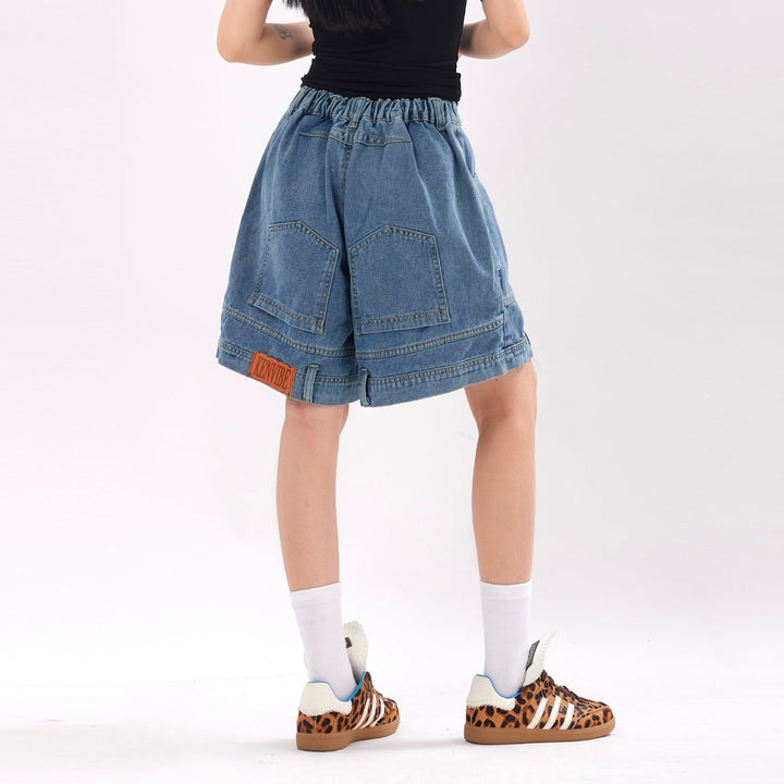 Dames denim shorts met oversized urban stijl ontwerp - Renata