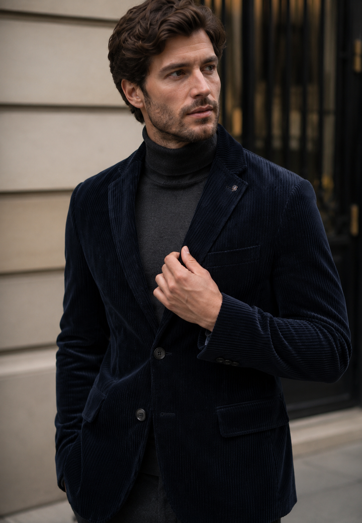 Corduroy blazer met knoopsluiting - Emmett
