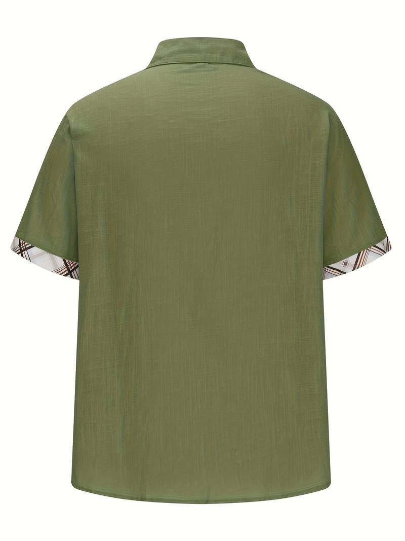 Michael - Stijlvol traditioneel overhemd met geruite grafische print