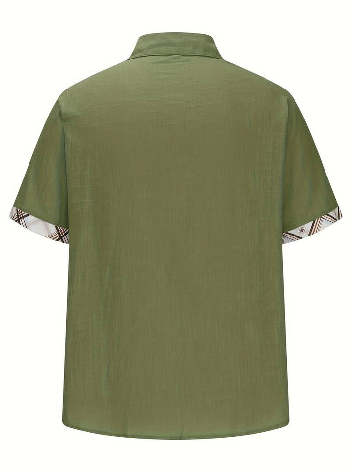 Michael - Stijlvol traditioneel overhemd met geruite grafische print