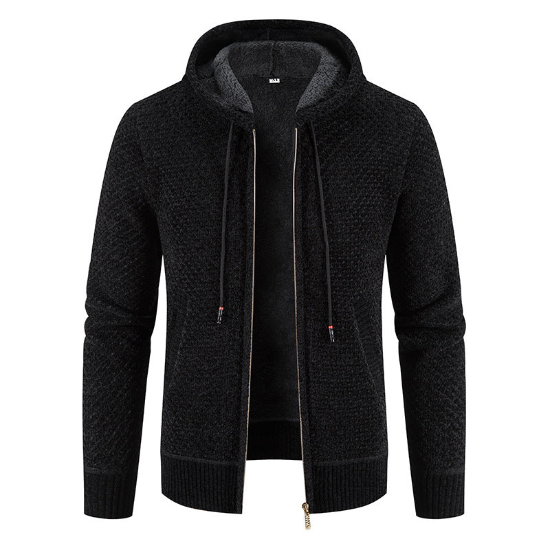 Herencardigan met capuchon en binnenvoering - Rynor