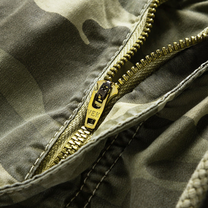 Camouflage cargo shorts met zijzakken voor heren - Carson